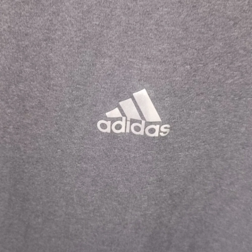 Adidas Climalite Grey Athletic Crew Neck Short Sleeve 939004 Top L